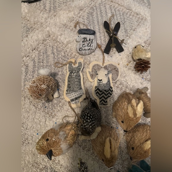 Boho neutral bundle of Christmas tree ornaments - Picture 7 of 14